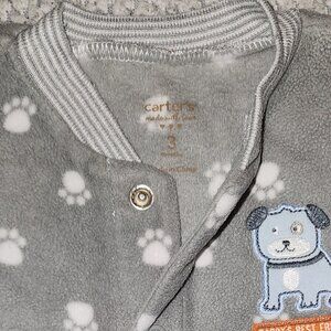 Carters 3 month Plush Pajamas